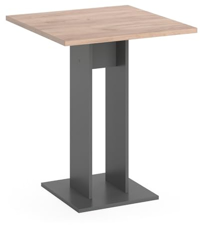 Vicco Esstisch Repose, Anthrazit, 65 x 65 cm, geeignet als platzsparender Einzeltisch für kleine Räume