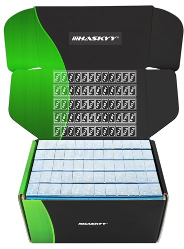 HASKYY 6kg Klebegewichte 12x5g Verzinkt Wuchtgewichte 100x Kleberiegel Auswuchtgewichte 60g 12x5g für Stahlfelgen & Alufelgen - FE-Klebegewichte