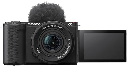 Sony ZV-E10 II mit 16–50 mm Objektiv, 26 MP, 4K 60p, KI-Autofokus | Kompaktes 16–50-mm-Zoom, ideal für Vlogs, Reisen und Content Creation mit vielseitiger Brennweite