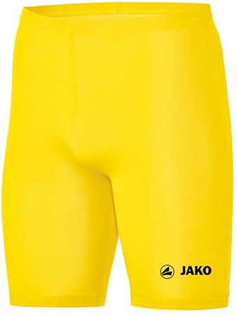 JAKO Kinder Tight Basic 2.0 Citro 140 - Elastische Fahrradhose aus Polyester, Radlerhose mit elastischem Bund, Thermohose für Radfahren, Fußball, Laufen, Unisex Kinder, Größe 140, Farbe Citro