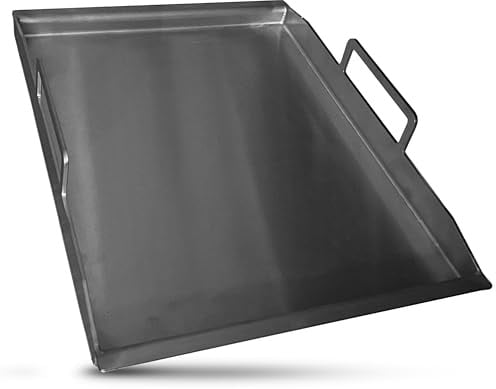 BABOSSA Grill Plancha aus V2A Edelstahl 44.9 x 27.4 x 8.5 cm – Erstklassige Verarbeitung & perfekte Hitzeverteilung – kompatibel mit Napoleon Rogue Modell – Teppanyaki Platte 100% Made in Germany
