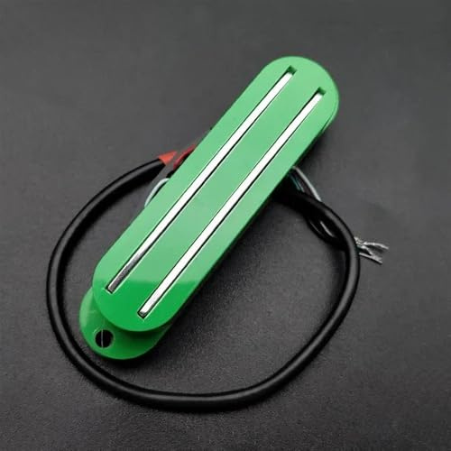Mini Humbucker Dual Rail 9K Humbucker Twin Blade Pickup Für FD ST E-Gitarre Ersatz Multi Color(Green)