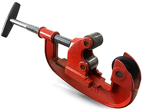 QWORK® Robuster Rohrschneider, 1-inch (25 mm) bis 3-inch (80 mm) Leitungsschneider für Schneiden von Edelstahl, Stahl, Kupferrohr, PVC Aluminium