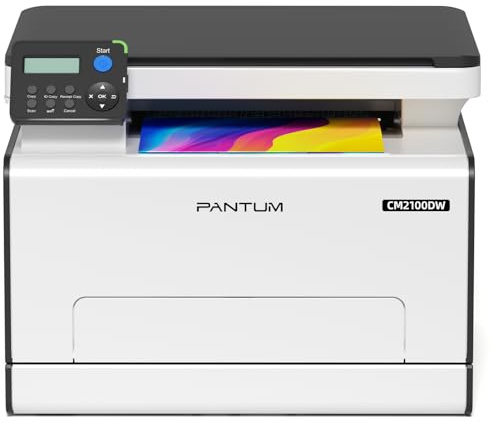 PANTUM CM2100DW Farblaserdrucker Multifunktionsgerät mit Drucker Scanner Kopierer 3in1, WLAN, Ethernet, USB,Automatischer Duplexdruck, 20ppm