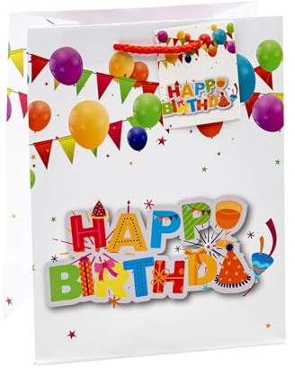 TSI Geschenktüten BALLONS, Größe: Mittel (HxBxT 23 x 18 x 10 cm), 3er Packung, Art. Nr. 84014-4