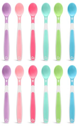 Munchkin 12 Pack Weiche Spitzenlöffel Babys | Ergonomisch | Abstillen