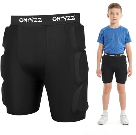 3D Skater Schutzhosen für Schutz Hüfte, Po & Steißbein Gepolsterte Schutz-Shorts für Snowboarding, Skaten und Skifahren Polster Protektorenhose