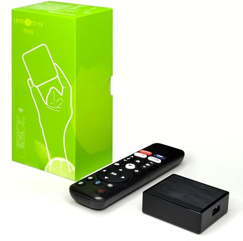 BOXPUT Lemon TV Mini-Streamingbox, Android 12.0 TV-Box, 2GB RAM 16GB ROM, H618/2.4G/5G Dual WiFi6, BT5.4 Quad Core Unterstützt 4K Ultra HD Android Box
