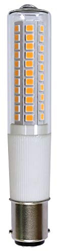NCC-Licht LED Leuchtmittel Röhre 8W B15d klar, Ø18x100mm, stufenlos dimmbar, Ersatz für Halolux Ceram 64406