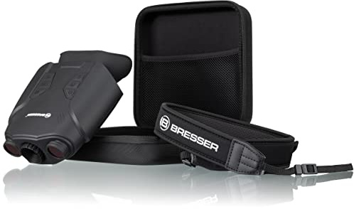 Bresser digitales Nachtsichtgerät Binokular 3X Nightlux 200 Pro mit digitalem Zoom (2-Fach), Infrarotbeleuchtung, großem Display, Foto- und Video-Funktion
