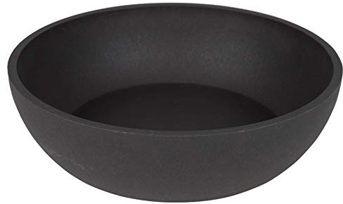 District 70 - Bamboo Hundenapf - Dunkelgrau - Large: 21 x 21 x 6, 3 cm (1.600 ml)