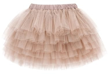 Camilife Baby Kleinkind Kinder Mädchen Tuturock Kuchenrock Tütürock Stufenrock Prinzessinrock Minirock Ballett Tutu mit Elastischer Bund Basic für 1-8 Jahre Alt