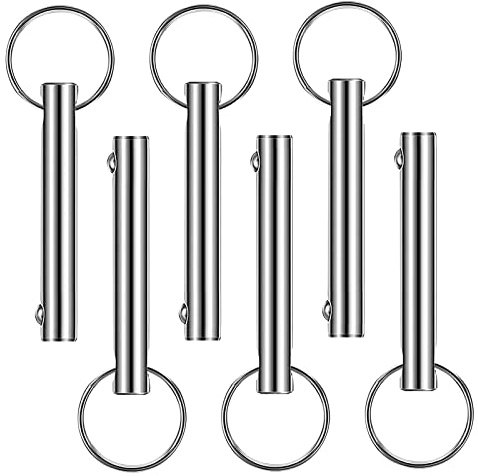 xianzhanEU 6 Stück Steckbolzen mit Kugelsicherung & Ring Kugelsperrbolzen 8mm Edelstahl Sicherungsbolzen für Verbinden Fixieren