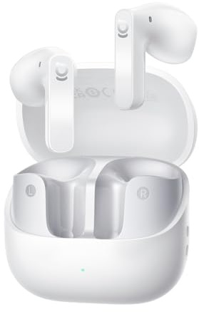 Baseus BS1 NC Semi-In-Ear Kopfhörer Bluetooth Noise Cancelling, Kopfhörer Kabellos mit Geräuschunterdrückung, Earbuds mit Hi-Res & LDAC, 6-Mic KI Klarer Anruf, IP55, 40 Std Spielzeit, Bluetooth 6.0