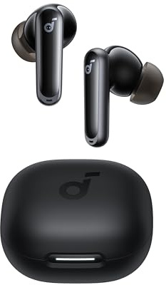 soundcore P40i by Anker, Wireless Earbuds mit Noise Cancelling, Adaptive Geräuschunterdrückung, BassUp, 60h Spielzeit, 2-in-1 Hülle und Smartphone-Ständer, IPX5, kabelloses Aufladen, Bluetooth 5.3