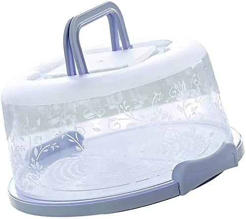 PIQIUQIU Kuchen Transportbox Runder, Kuchenbehälter Tortenbehälter, Für Kuchen, Eierkuchen, Brot, Snackaufbewahrung (25 * 21 * 13cm)