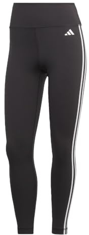 adidas Damen Train Essentials 3-Stripes High-Waisted 7/8 Leggings, Black, XL