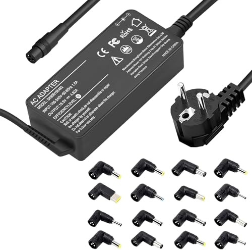 LTBSTOYE 90 W Universal PC Kompatibel mit HP Asus Lenovo Dell Acer IBM Toshiba Samsung Sony Fujitsu Gateway Laptop Ultrabook Chromebook Netzkabel mit 16 Anschlüssen