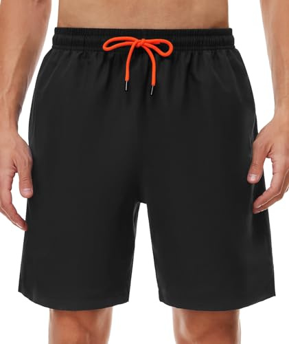SIHOHAN Badehose für Herren - Schnelltrocknend Badeshorts | Männer Atmungsaktiv Schwimmhose wasserdichte Boardshorts mit Meshfutter und Verstellbarem Tunnelzug