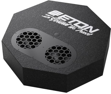 ETON Res Flat Flacher Aktiver Reserverad Subwoofer 300 Watt RMS - 2X 13cm Langhub-Subwoofer - 126mm Gesamthöhe