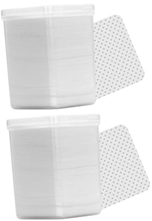 Kosmetikreinigungspads 400 Stück in 2 Boxen aus Chemiefaser, Weiß