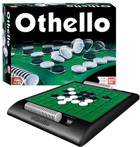 BANDAI – Othello – Strategiespiel – Brettspiel für 2 Spieler – Spieldauer 15–20 Min – Familienspiel & Spiel mit Freunden – Kinderspiel ab 7 Jahren – MH80048