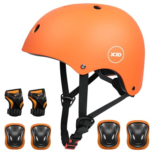 XJD Fahrradhelm für Kinder, Verstellbare Kinderhelm Skaterhelm Kinder Helm für Fahrrad Skateboard Scooter Roller Kinderfahrradhelm für 3-13 Alt Mädchen und Jungen
