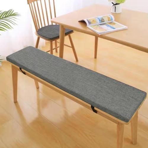 Bettschlange 3CM Dicke Bankauflage Sitzkissen Bank, Bankkissen mit Abnehmbarem Bezug,Stuhlkissen Sitzpolster, Gartenbank Auflage Outdoor, Bankpolster für Stuhl Boden Bürostuh,Dunkelgrau, 30x30x3cm