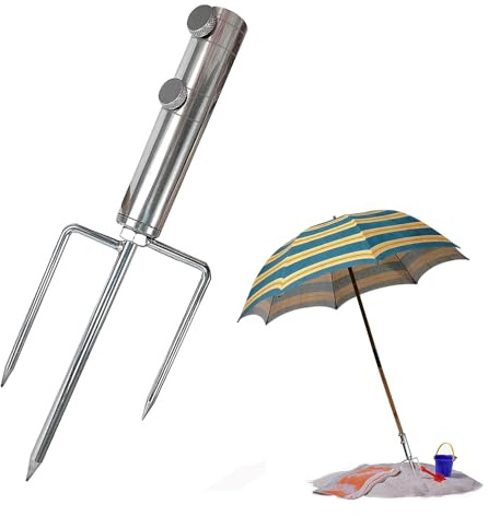 Jiahuade Sonnenschirmständer mit Rasendorn,Sonnenschirm Spieß,Rasendorn Sonnenschirmständer,Schirmständer Erdspieß,Erdspieß Sonnenschirm,Schirmständer Für Angeln,Schirmständer Strand
