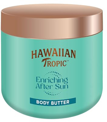 Hawaiian Tropic | Enriching After Sun Body Butter – 250 ml, 12-Stunden-Feuchtigkeitspflege, mit Sheabutter, Kokosnussduft, vegan