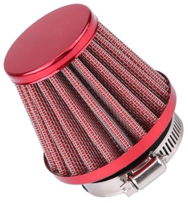 MOCNT Auto Luftfilter 45mm 46mm 47mm Auto Luftansaugfilter Turbo Filter | Entlüftungsfilter Motorrad Kaltluftansaugfilter Öl Kurbelgehäuse Filter Kaltluftfilter Entlüftung Filter Rot