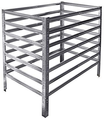 shelfplaza Home 100x120x80cm Komposter verzinkt: 960L