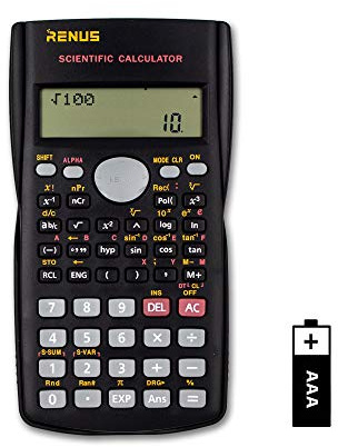 RENUS Wissenschaftlicher Taschenrechner, Zweizeilig Funktionsrechner Für Schüler und Lehrer