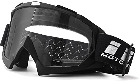 IIQBOVEN Motocross-Maske, Motorradbrille Cross-Visier, MTB/Enduro-Brille, Motorradbrille, MX-Brille für Männer Frauen Jugendliche, geeignet für MTB-Brillen, Crosshelm-Masken