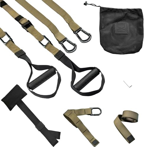 Infinitsports - Elite Schlingentrainer-Set mit 3 Befestigungslösungen (inkl. Türanker), Premium Sling Trainer/Suspension Trainer für zuhause und unterwegs
