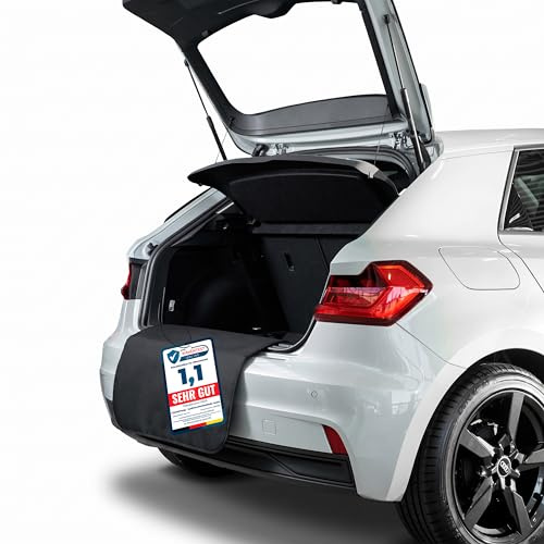 LIONSTRONG® Ladekantenschutz Kofferraum [GEPOLSTERT & WASSERDICHT] – Universelle Schutzmatte geeignet vom Kleinwagen bis zum SUV – Kofferraumschutz Auto Hund – Kratzfest und rutschfest