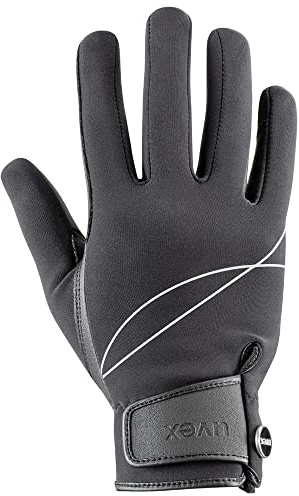 Uvex crx700 - dehnbarer Reithandschuh für Damen und Herren - strapazierfähig - exzellenter Grip - Black