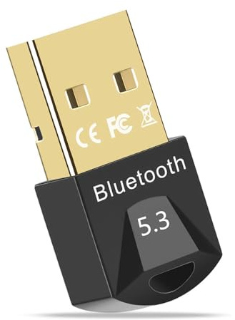 Bluetooth Adapter Für Pc - Gleichzeitig können Sieben Geräte angeschlossen Werden, Für Windows 8.1/10/11 ist Keine Installation von Treibern erforderlich, bessere Stabilität und super Starkes Signal