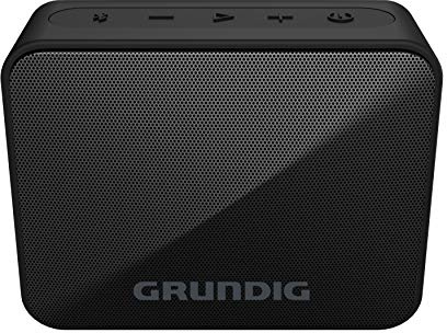 Grundig Solo+ Black - Bluetooth Lautsprecher, Soundbox, 3.5 W RMS Leistung, 30 Meter Reichweite, mehr als 20 Stdn. Spielzeit, Bluetooth 5.3, Spritzwassergeschütztes Gehäuse (IPX5), Schwarz