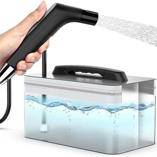 Zooma Portable Bidet, 2.3L Reise Bidet, Electric Bidet Sprayer Travel für Toilette Outdoor, Camping Flasche Sprühflasche Hand Perinealflasche für Damen Mann Kinder