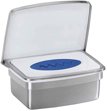 RB&G Premium Feuchttücherbox- aus hochwertigem Edelstahl/kein Austrocknen der Tücher/Halter für Feuchtes Toilettenpapier