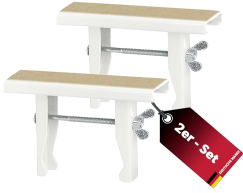 siwitec Universal-Heizkörperkonsole 150 x 32 x 1,25 mm im 2er-Set, vormontiert, weiß, Heizkörperkonsole