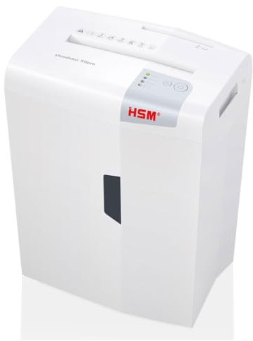 HSM shredstar X6pro Aktenvernichter I Partikelschnitt 2x15 mm I 6 Blatt | Sicherheitsstufe P-5 I Leiser Home Office Schredder für Papier, CD/DVD, Kreditkarten I 20l Auffangbehälter I 2 Jahre Garantie