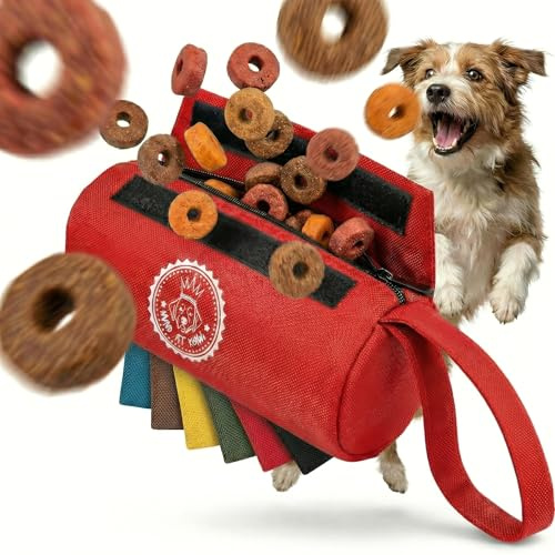 HUND IST KÖNIG Futterdummy für Hunde - Apportierbeutel für Hunde/Futterbeutel Hundetraining klein - Für alle Hunderassen - Perfekt für Dummy Hundetraining + Trainings-eBook, Futterbeutel-Hund