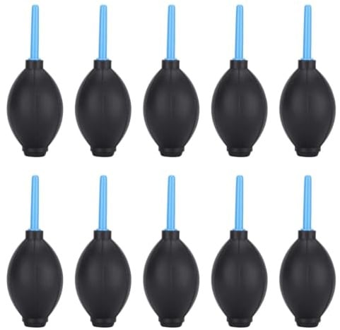 10 Stück Blasebalg Dust Blower Universal Staub Gebläse Reiniger Gummiluft Gebläse Pump Reiniger mit Weicher Silikonspitze für Objektiv, Kamera, Sensor, DSLR, Tastatur, Optik usw. Reinigungs Sets