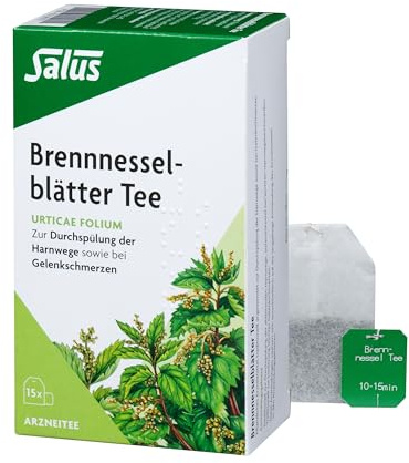 Salus - Brennnesselblätter Tee - 1x 15 Filterbeutel (19,5 g) - Arzneitee - Urticae folium - zur Durchspülung der Harnwege - Gelenkschmerzen - bio