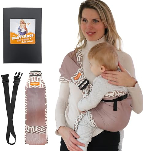 GUBBY GUPS® Ergonomische praktische Babytrage V3.0 für schnelle Einsätze - Tragetuch Baby neugeboren Baby Tragegurt Kleinkind bis 15 KG, Hüftsitz Baby Trage Tragesystem