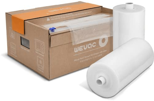 Wevac 2 Rolle Vakumierfolienrolle 20x3000cm & 28x3000cm Vakuumierbeutel Rolle für Lebensmittel, BPA-frei, Vacuumierer Beutel großartig für Vakuum-Aufbewahrung, Sous Vide Beutel für alle Vakuumiergerät