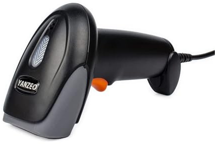 Yanzeo USB-Barcode-Scanner, CCD-Barcode-Scanner für Computer – Plug-and-Play, schnelles und genaues Scannen, für Bücher, Büro, Lager, Geschäft, 1D-Barcode-Lesegerät