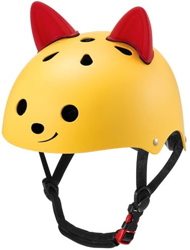 Odoland Kinder Fahrradhelm, leicht Radhelm für Jungen und Mädchen 2–4 Jahre, Skaterhelm 48–54 cm verstellbar & atmungsaktiv Kinderhelm für Radfahren Skaten Scooter
